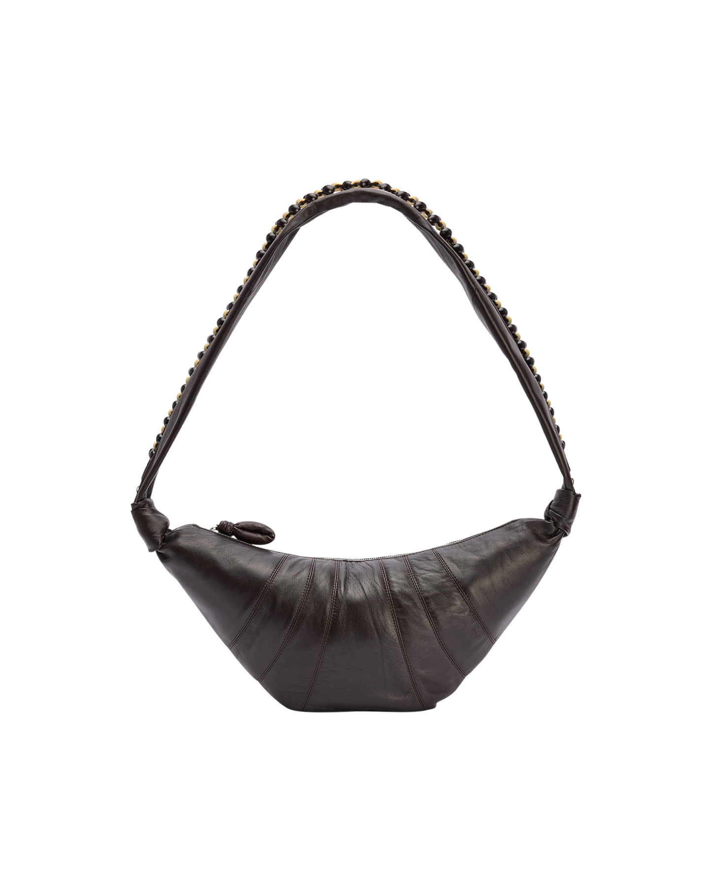 Medium Pearls Soft Nappa Croissant Bag