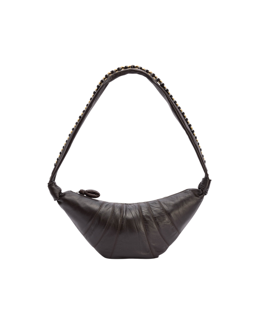 Medium Pearls Soft Nappa Croissant Bag