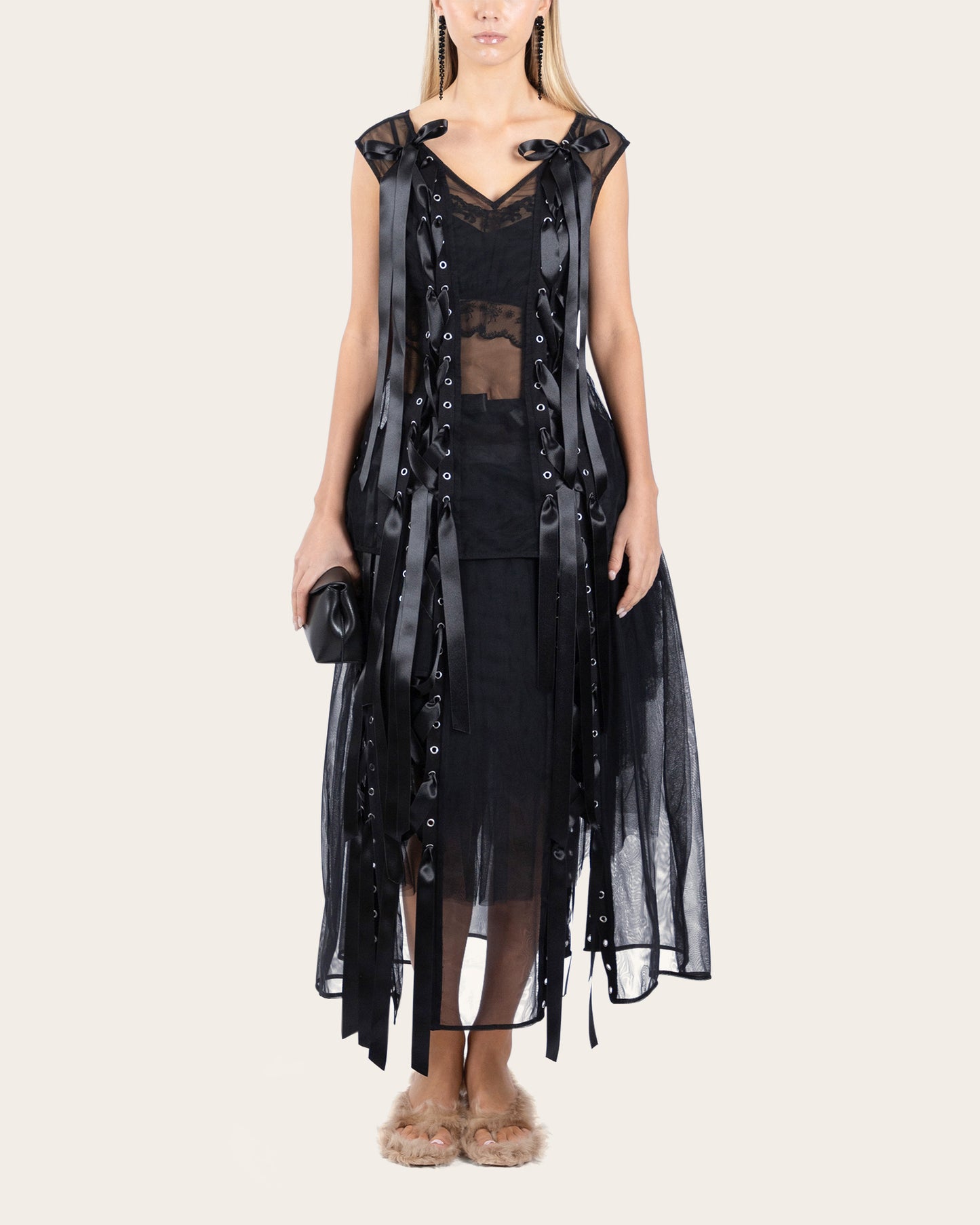 Unraveling Ribbon Portrait Top