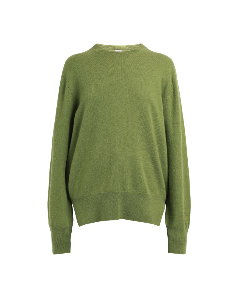 Crew-Neck Cashmere Knit Sweater