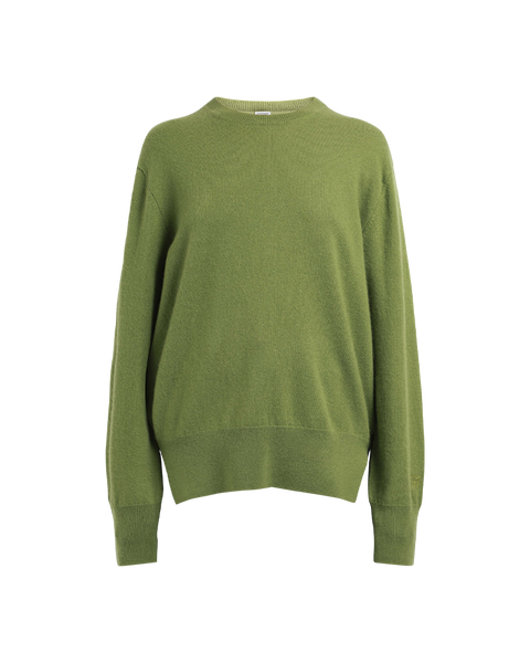 Crew-Neck Cashmere Knit Sweater