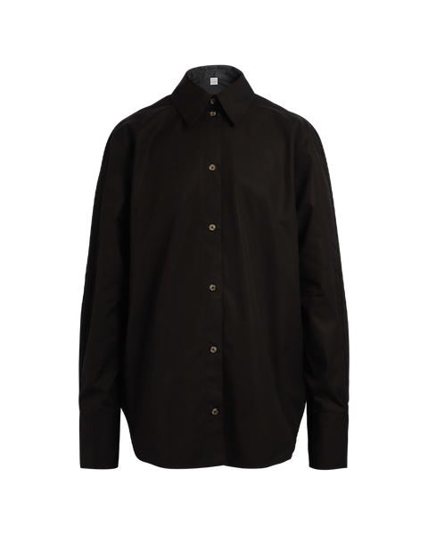 Kimono-Sleeve Poplin Shirt