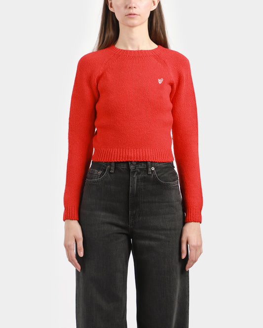 Cropped Crewneck Sweater