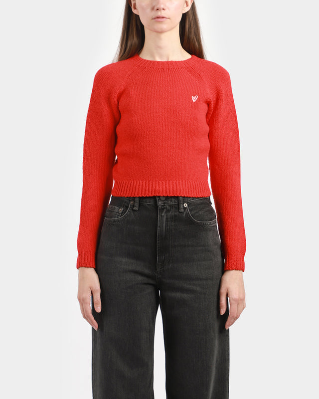 Cropped Crewneck Sweater