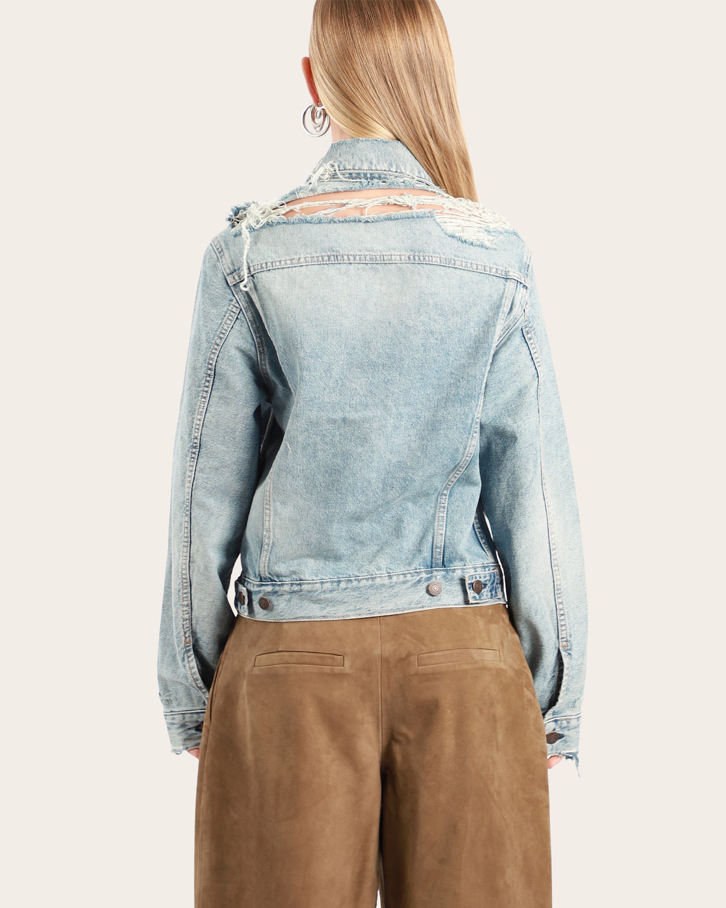 Distressed Denim Jacket