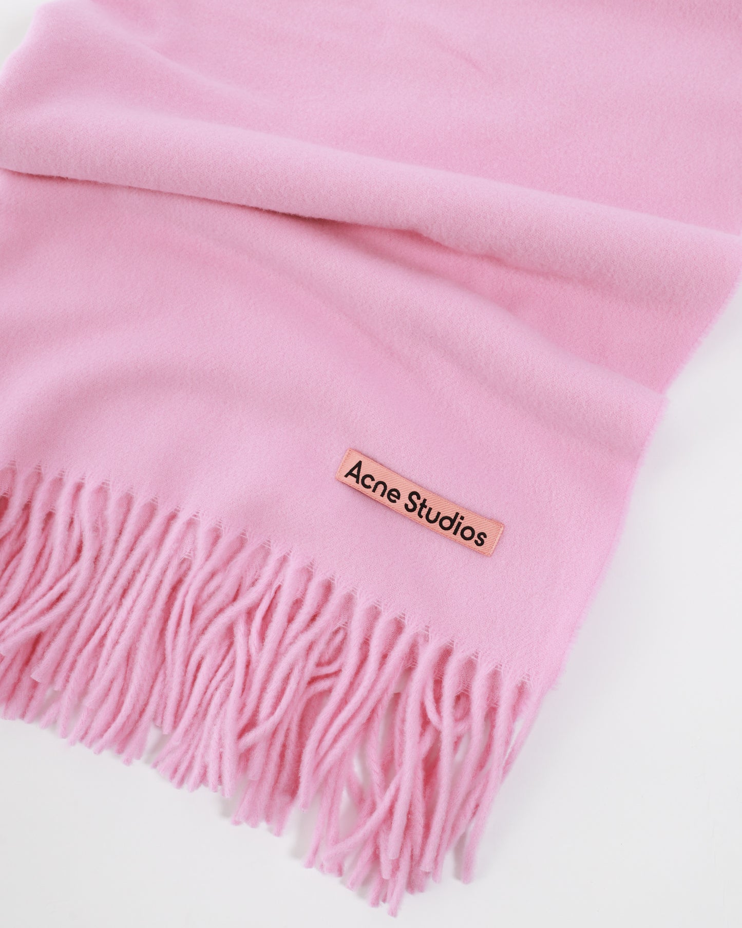 Fringe Wool Scarf Oversized