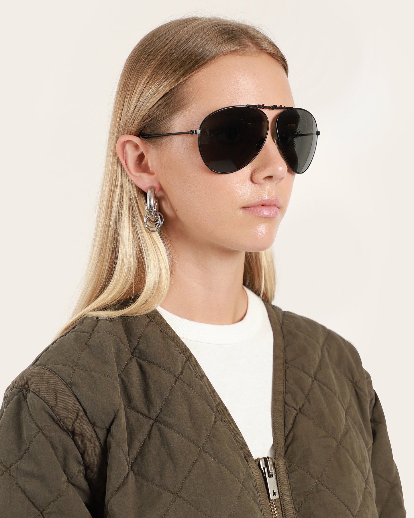 Metal Aviator Sunglasses