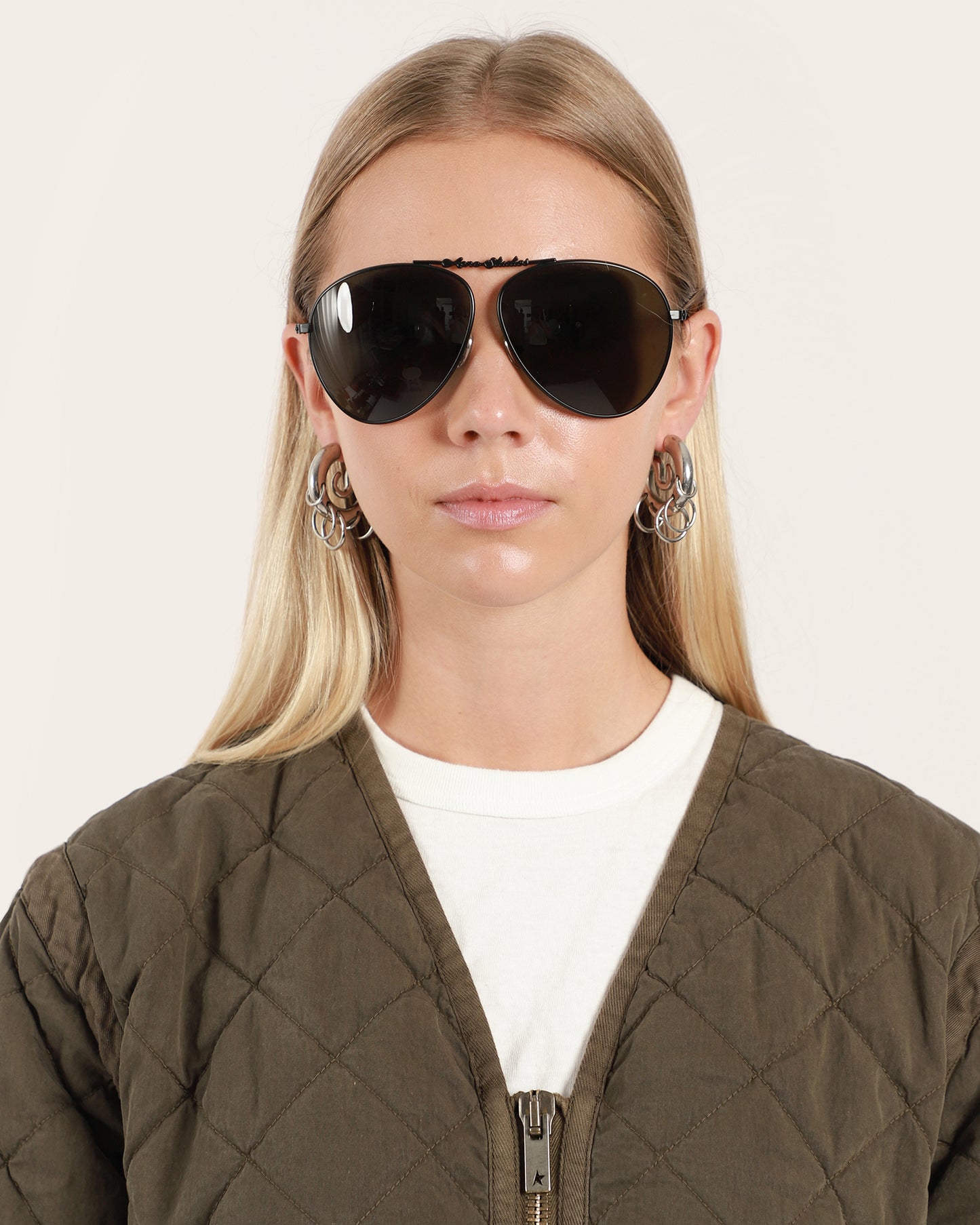 Metal Aviator Sunglasses