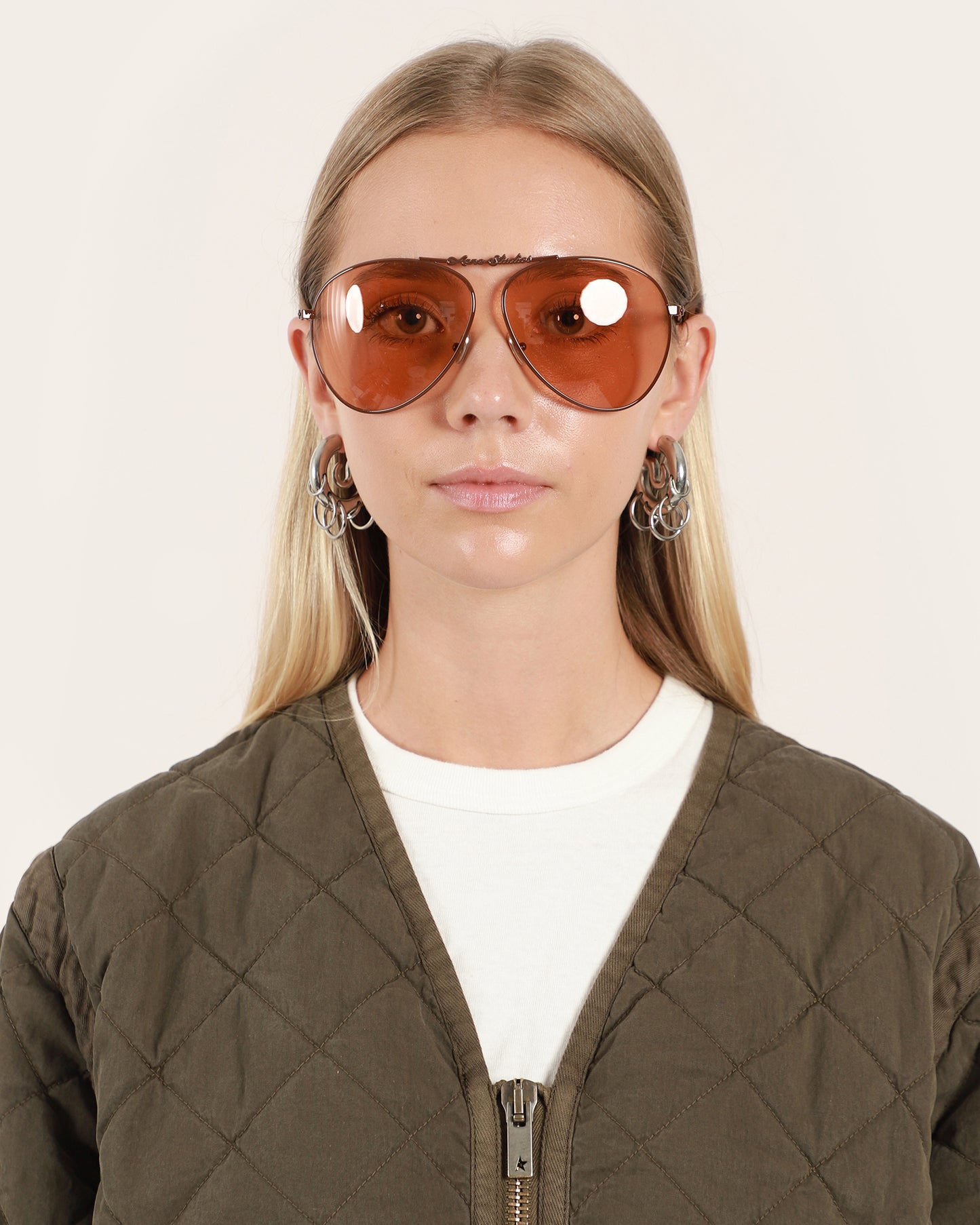 Metal Aviator Sunglasses