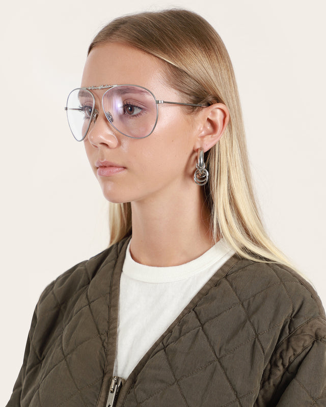 Metal Aviator Sunglasses