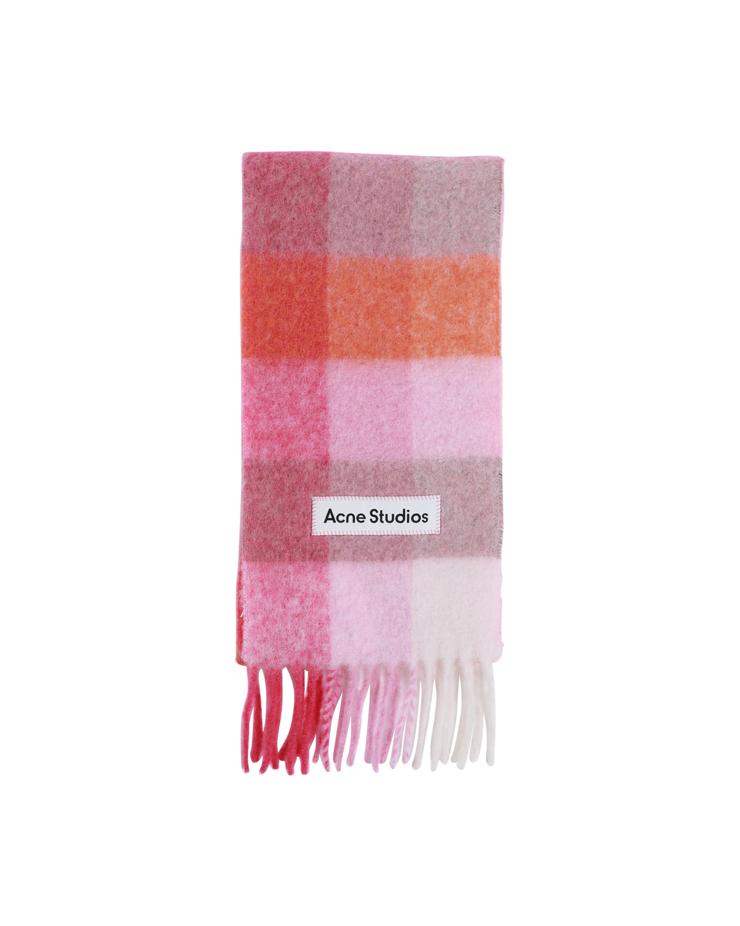 Mohair Checked Scarf