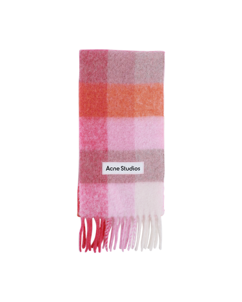 Mohair Checked Scarf