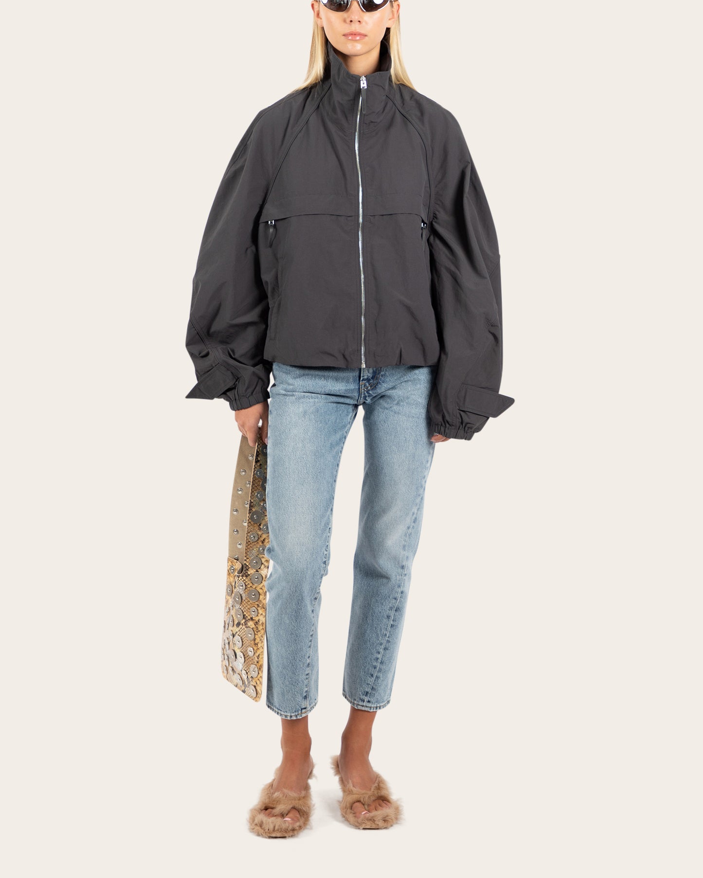 Nylon Logo Jacket
