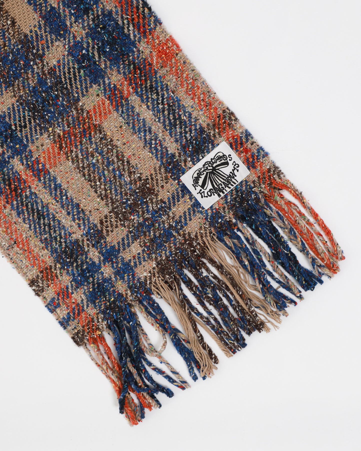 Plaid Boucle Scarf