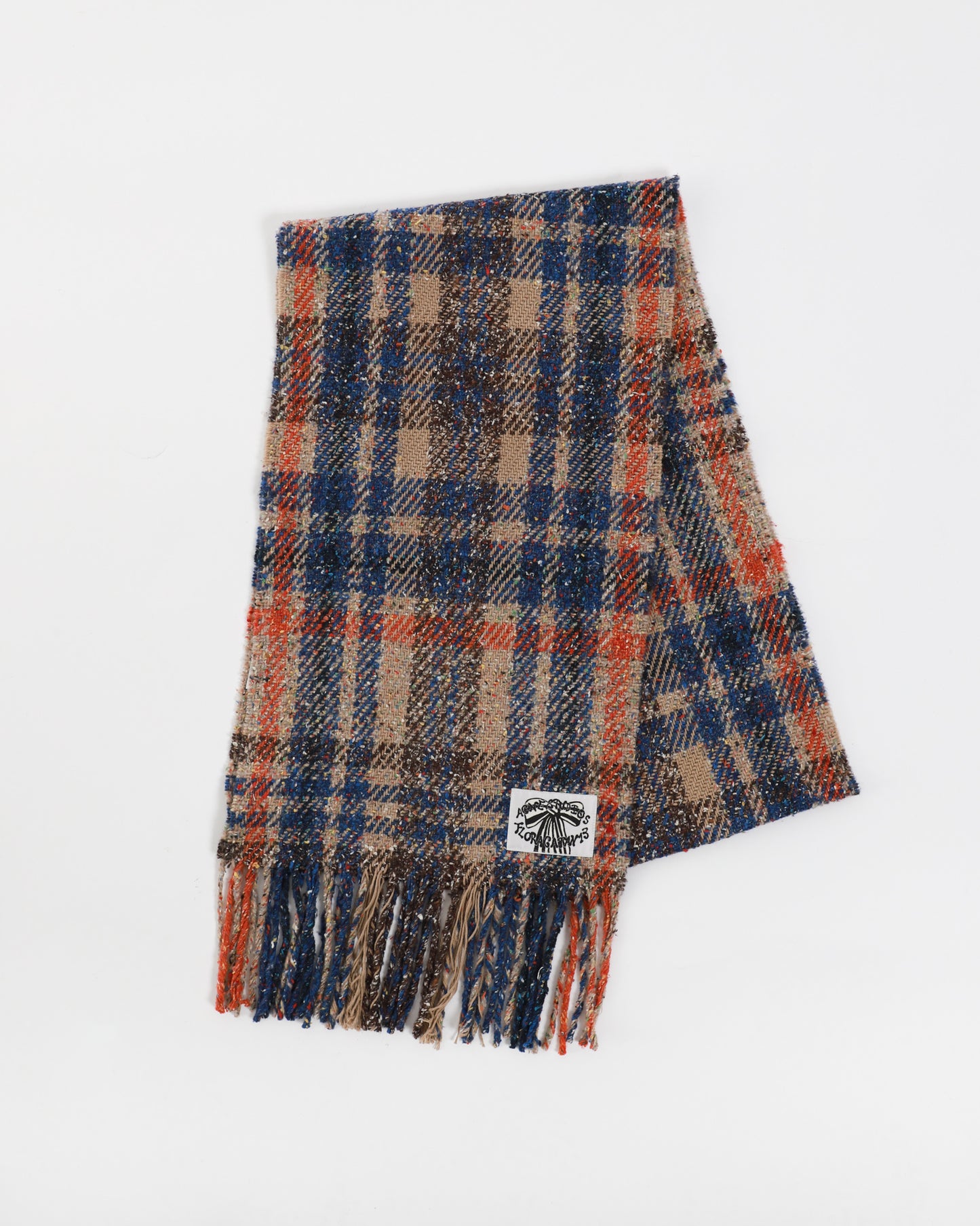 Plaid Boucle Scarf