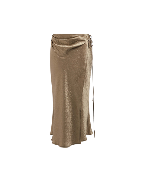 Satin Wrap Skirt