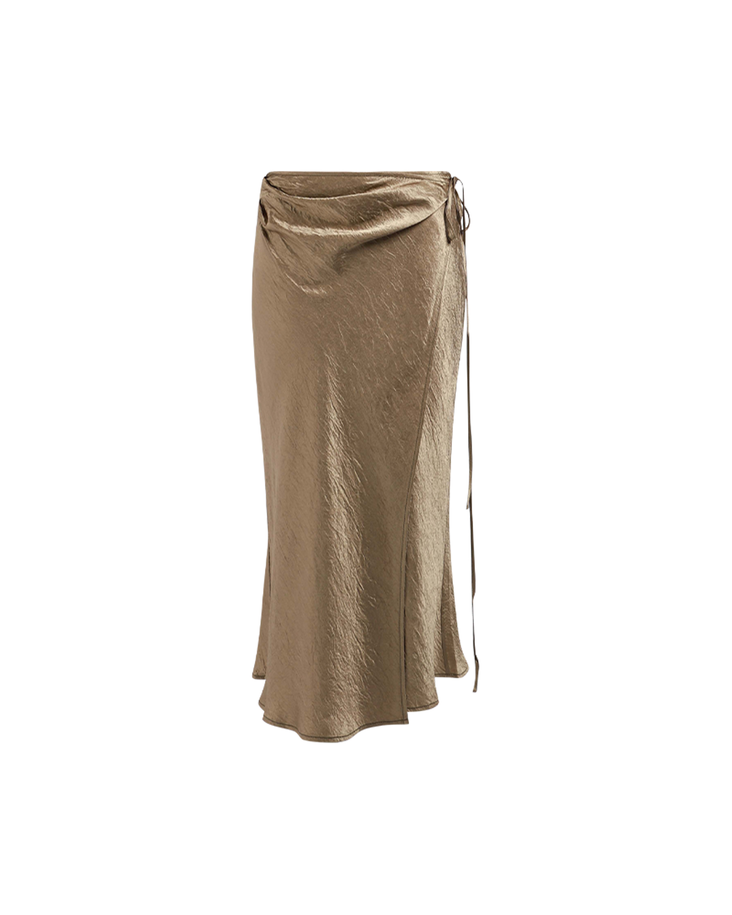 Satin Wrap Skirt