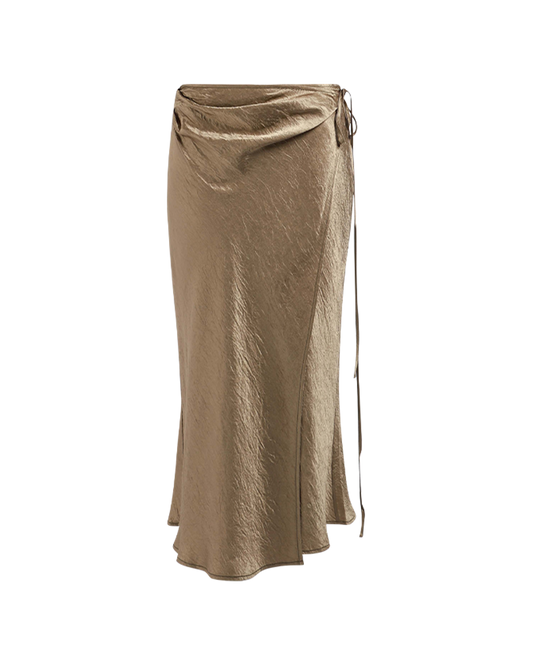 Satin Wrap Skirt