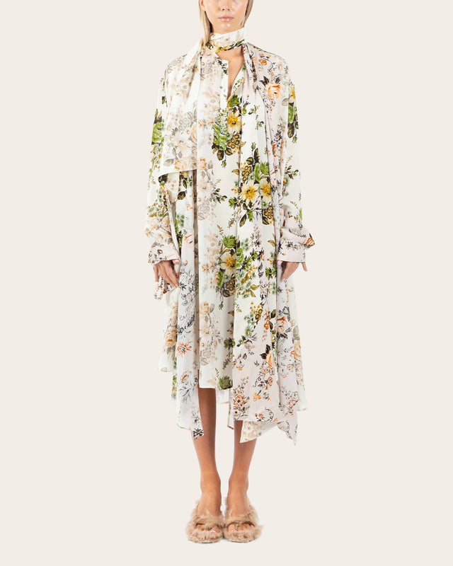 Silk Shirt Dress