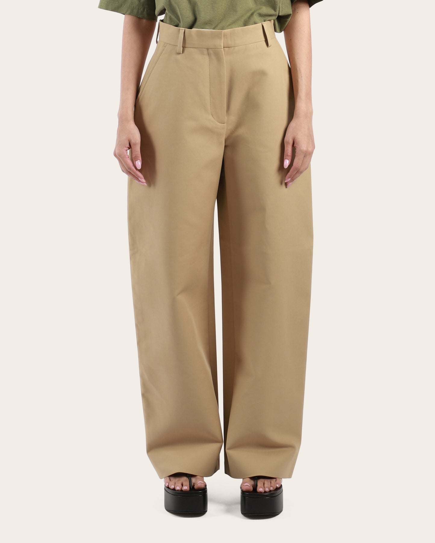 Tailored Satin Trousers