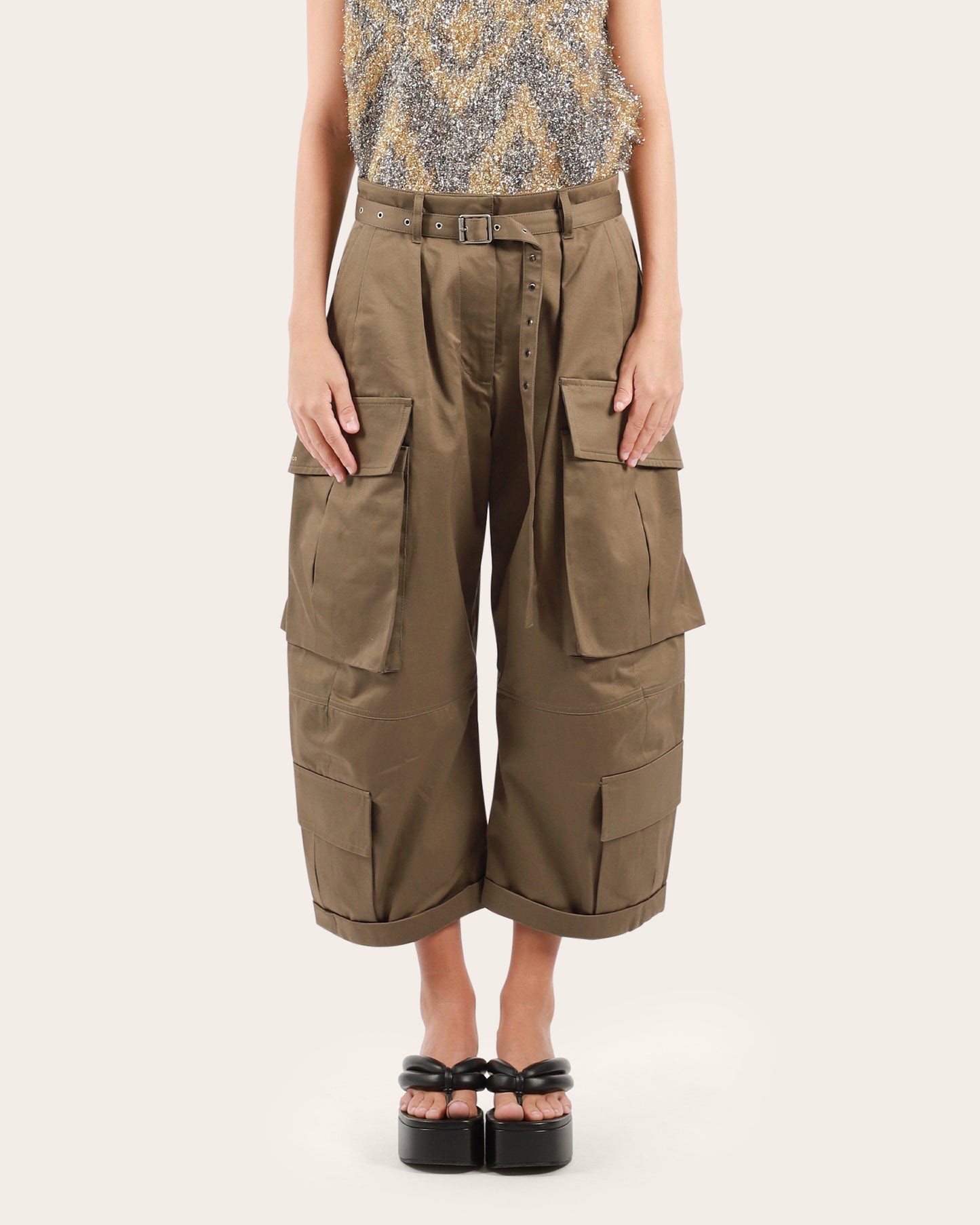 Cropped Cargo Trouser