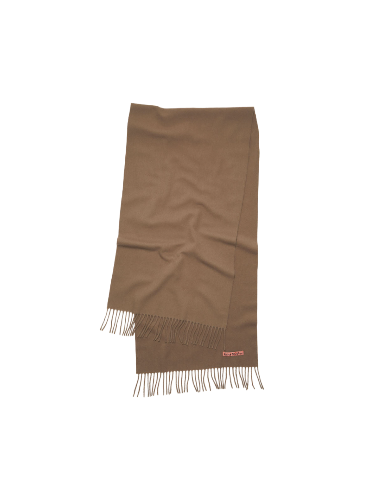 Fringe Wool Scarf Narrow