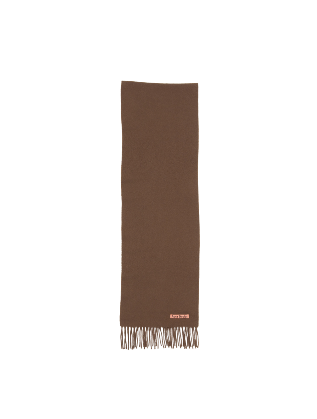 Fringe Wool Scarf  Skinny