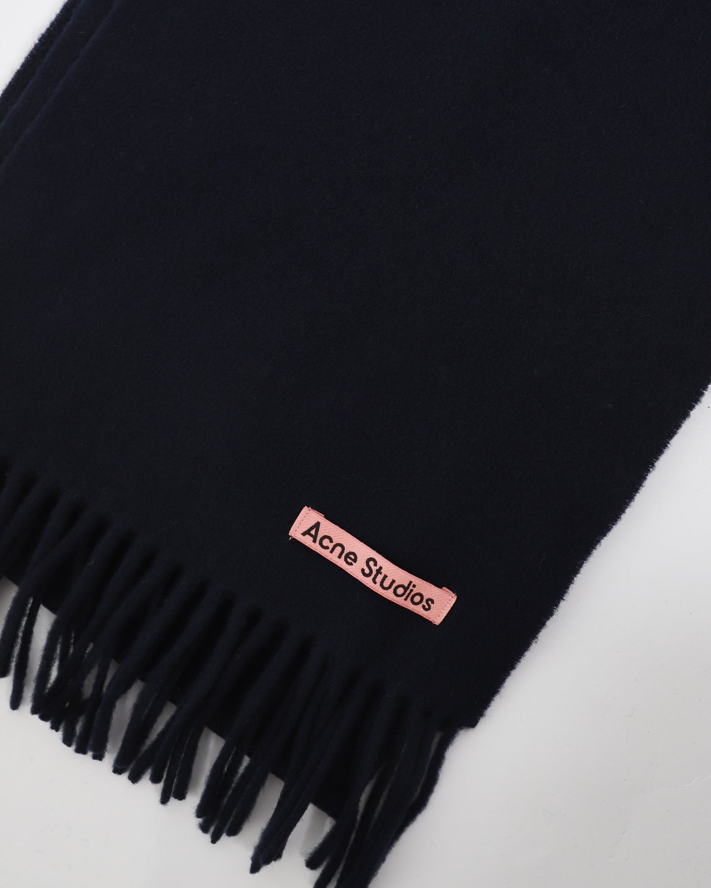 Fringe Wool Scarf Skinny