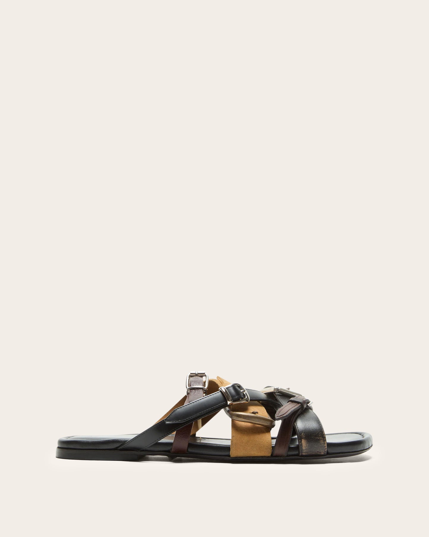 Leather Belt Strap Sandals