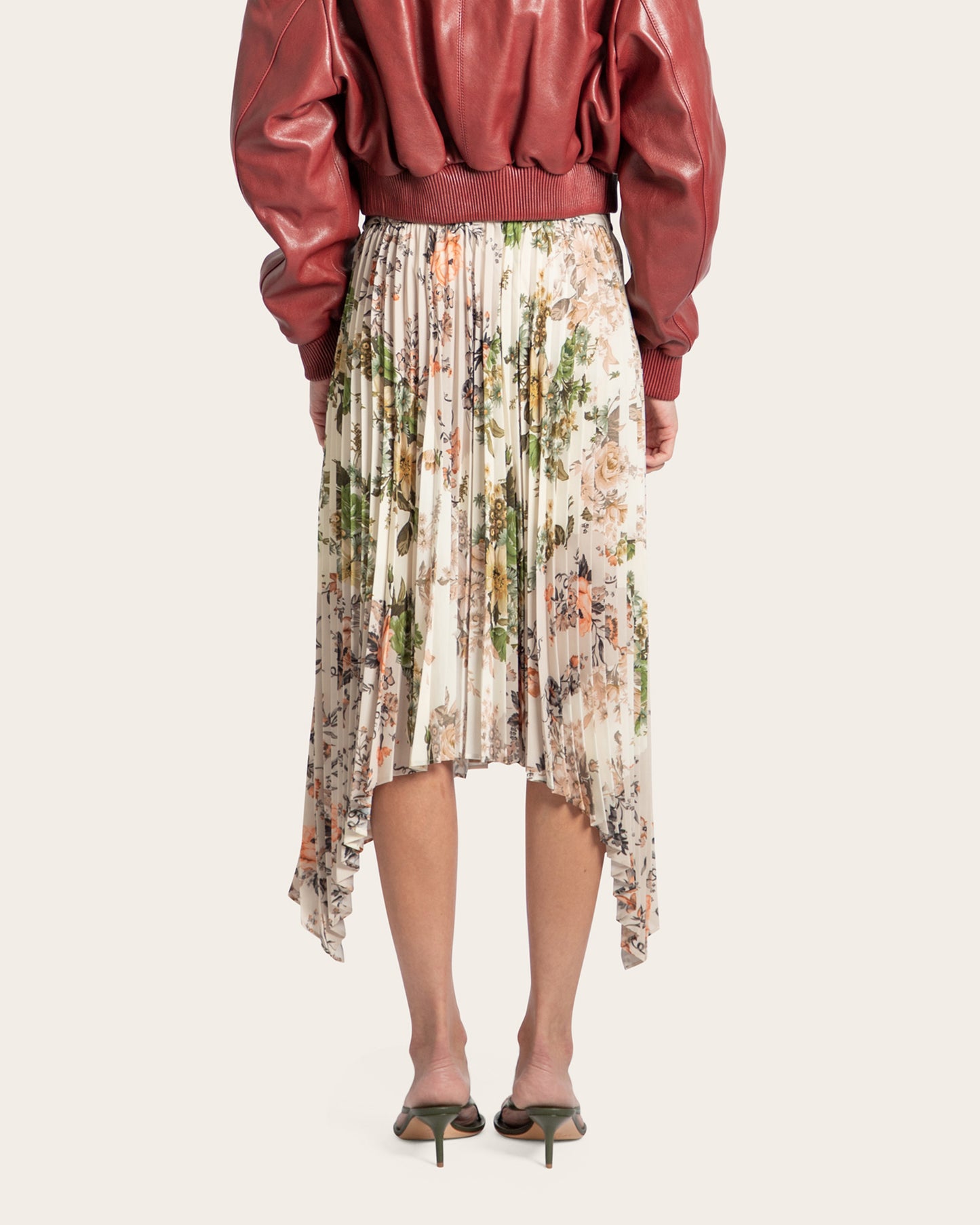 Pleated Midi Skirt