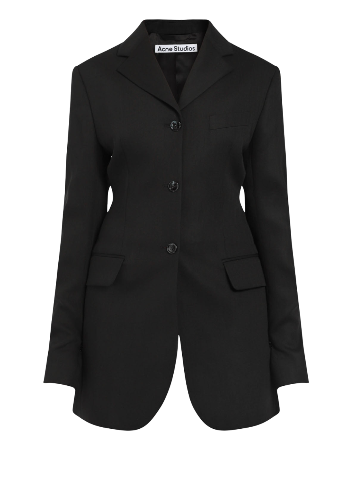 Single Breasted Three Button Long Jacket