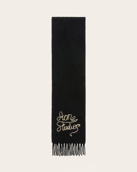 Tinsel Logo Fringed Scarf