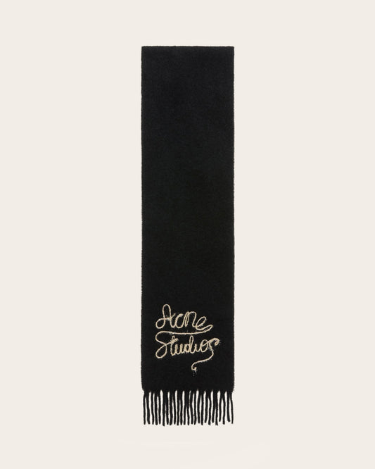 Tinsel Logo Fringed Scarf