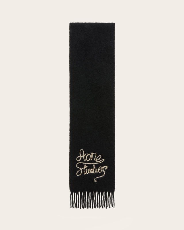 Tinsel Logo Fringed Scarf