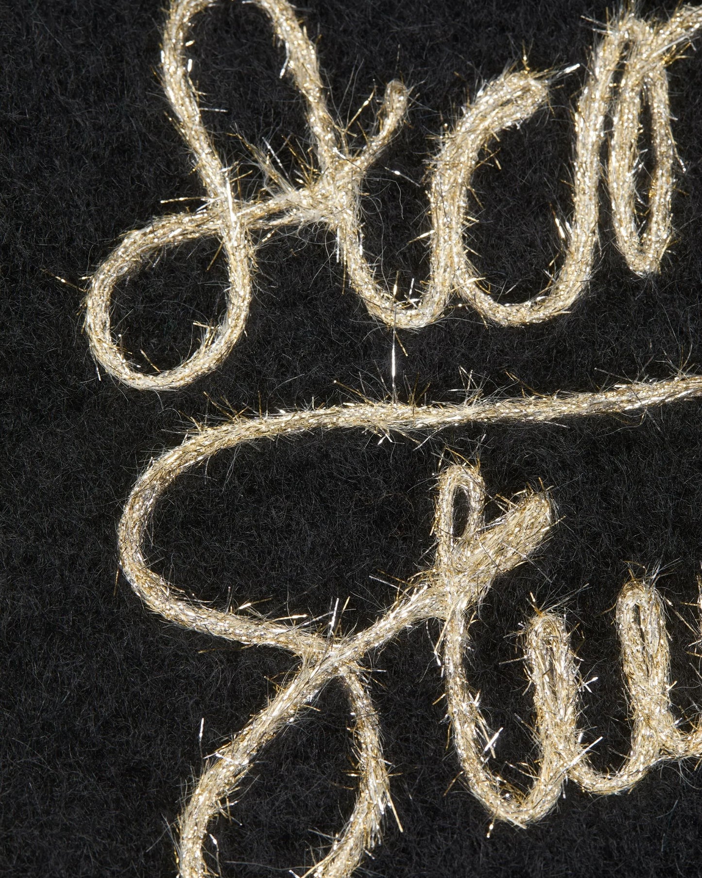 Tinsel Logo Fringed Scarf