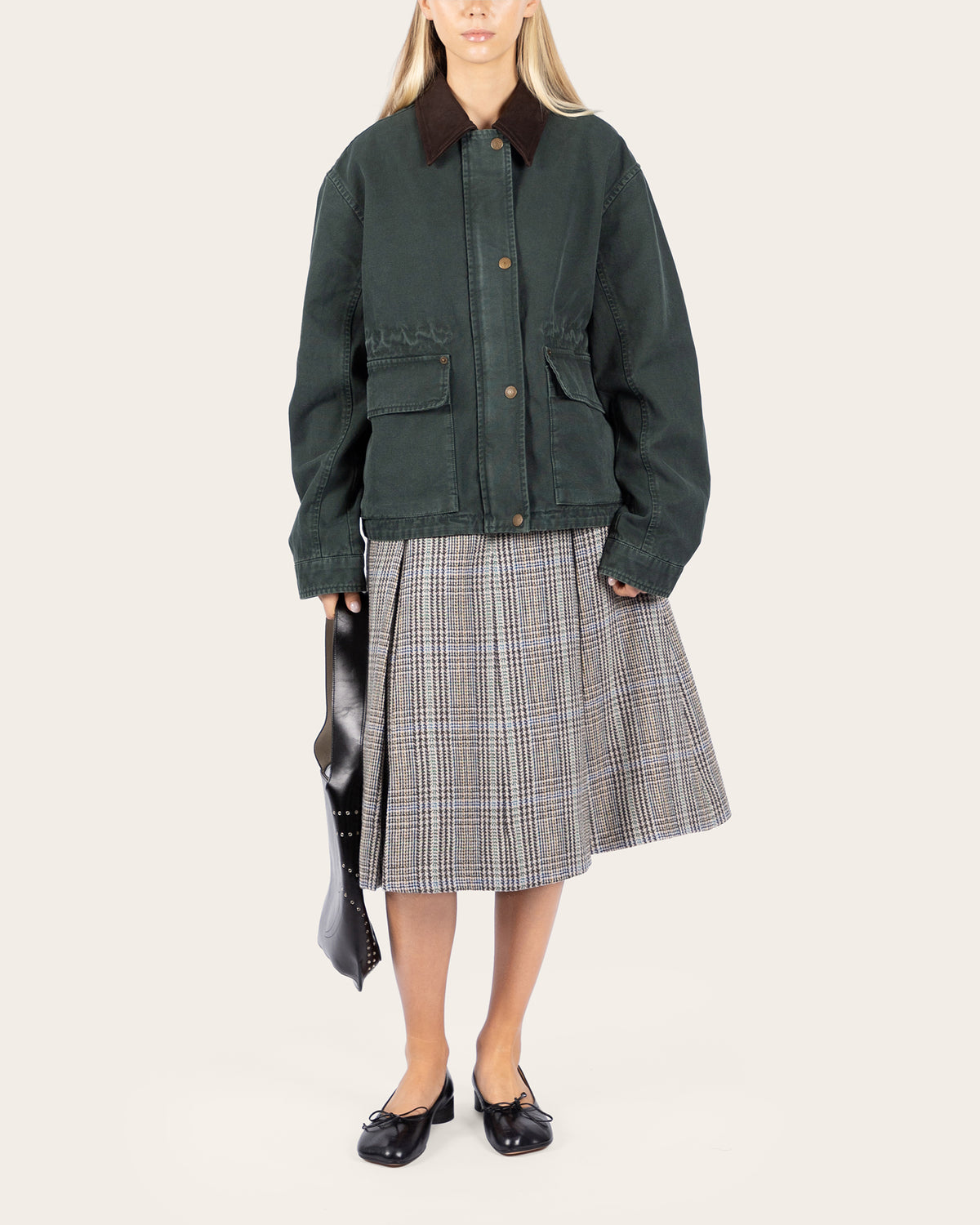 Washed Canvas Blouson Jacket