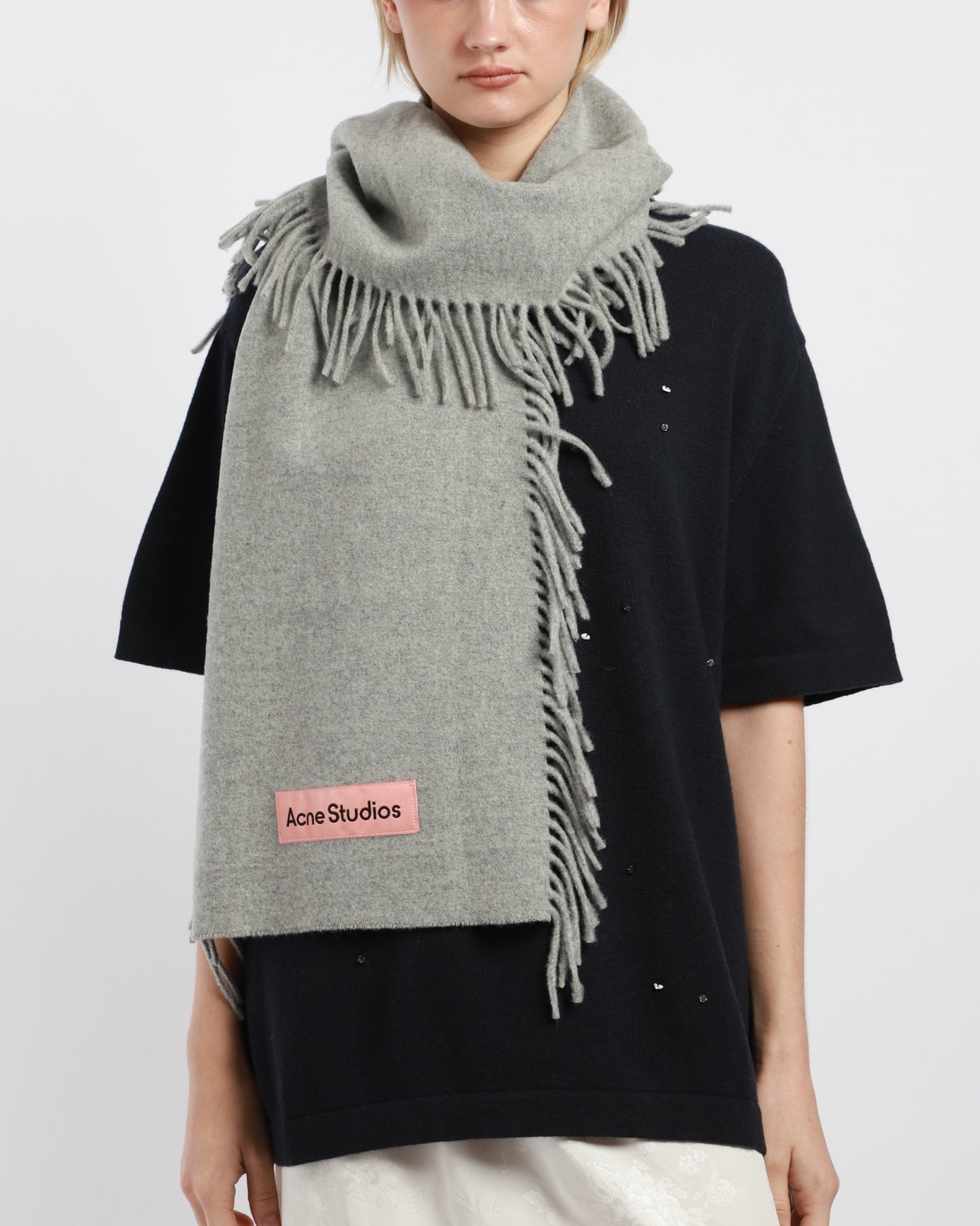 Fringe Wool Scarf