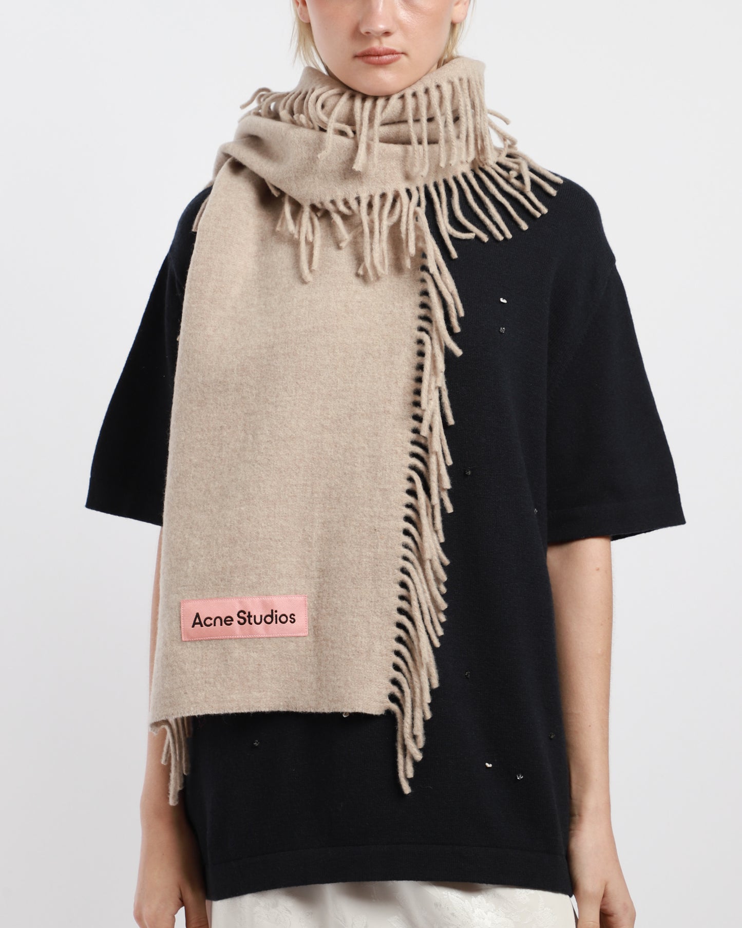 Fringe Wool Scarf