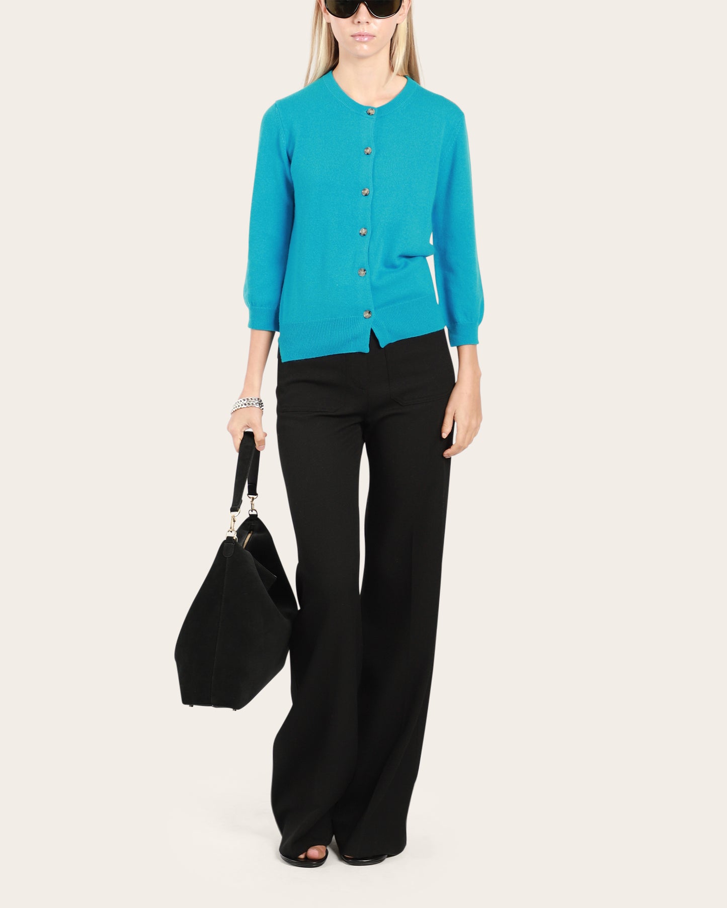 Crop Sleeve Cardigan