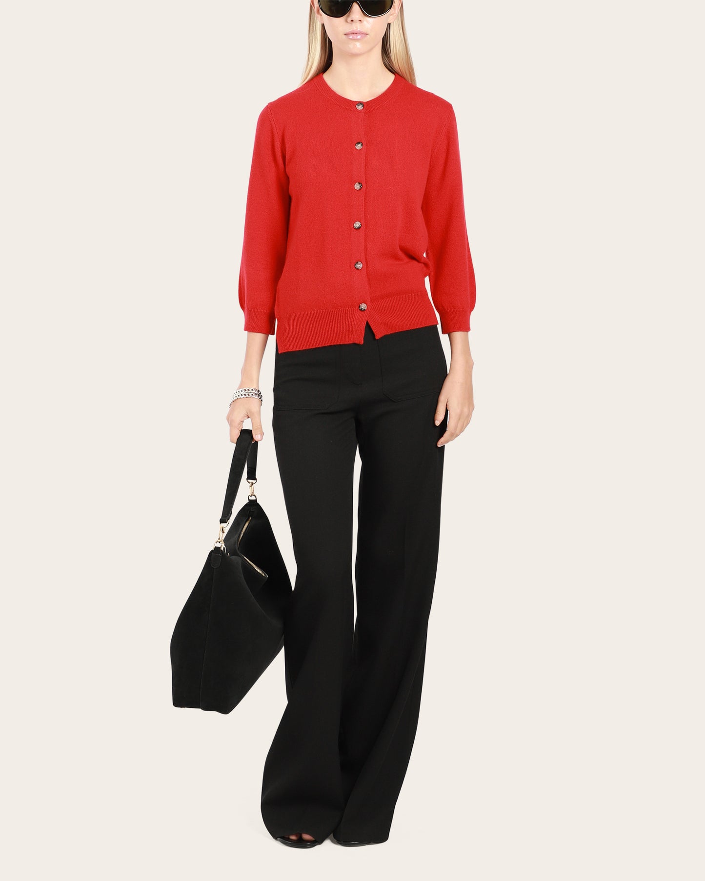 Crop Sleeve Cardigan