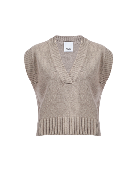 Sleeveless V-Neck Jumper