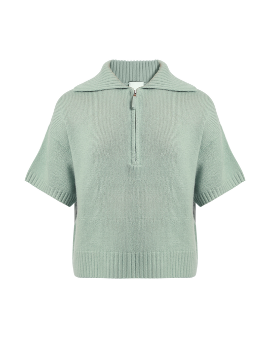 Short Sleeve Zip Jumper