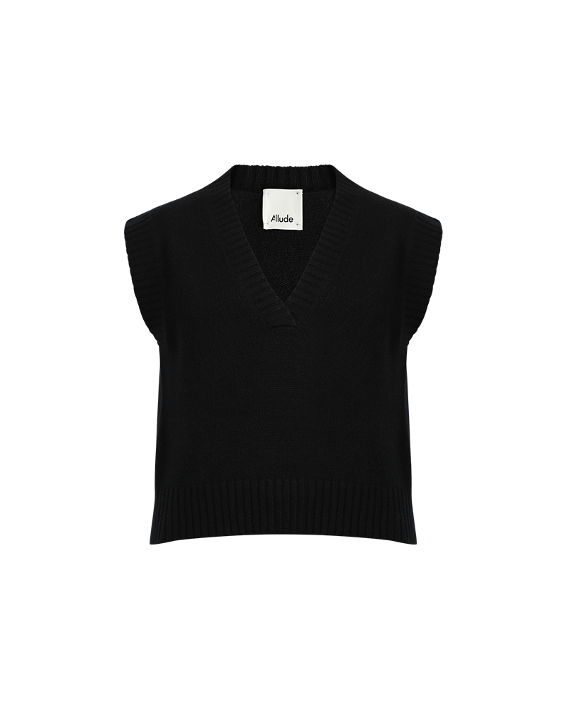 Sleeveless V-Neck Jumper