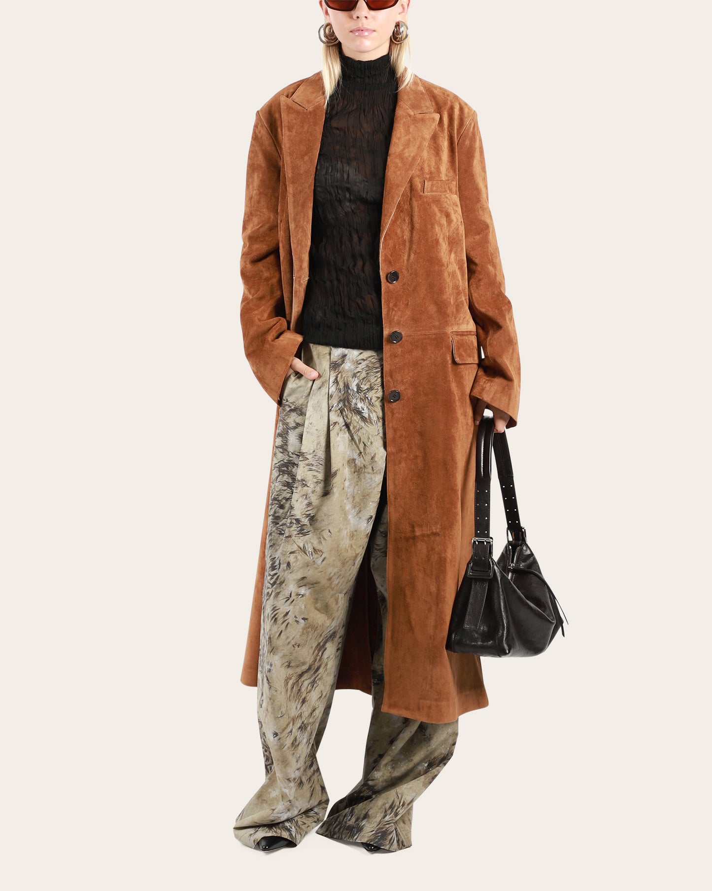 Alissa Gritty Suede Coat