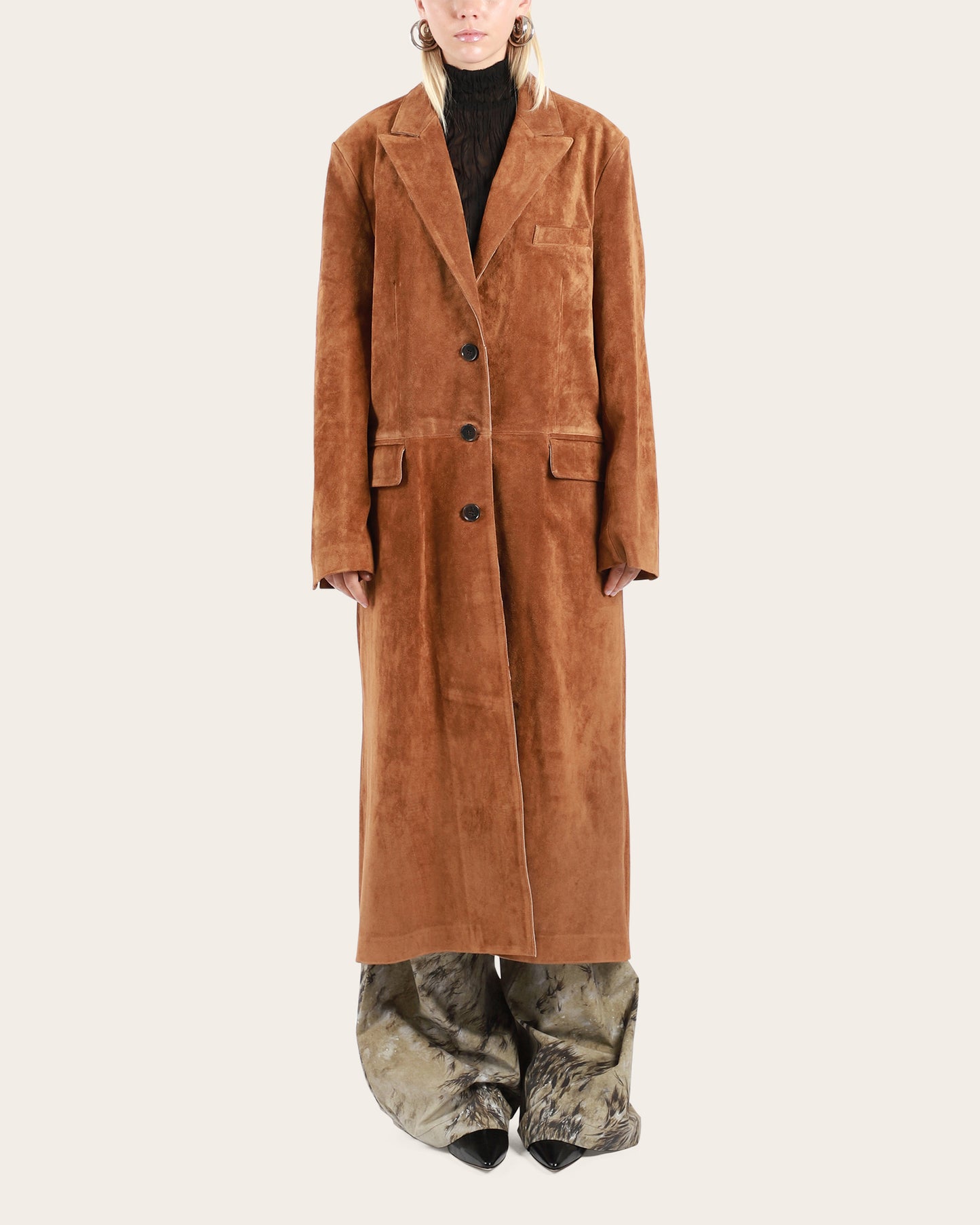 Alissa Gritty Suede Coat
