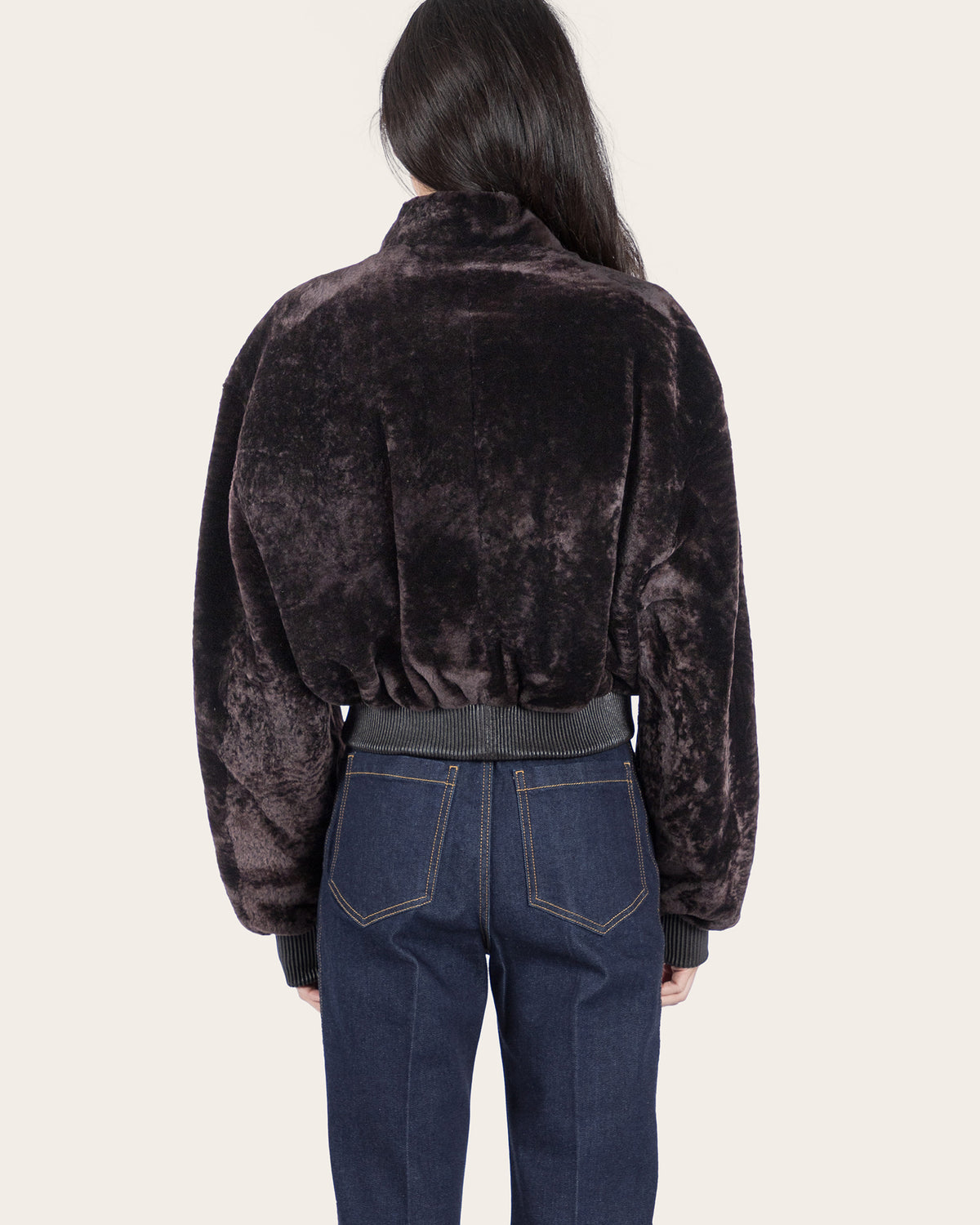 Azra Merino Velvet Bomber
