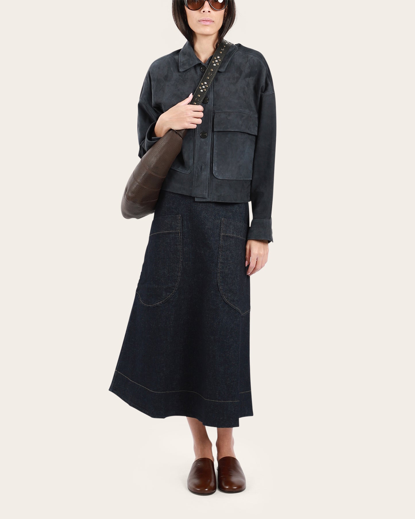 Miri Lamb Suede Jacket