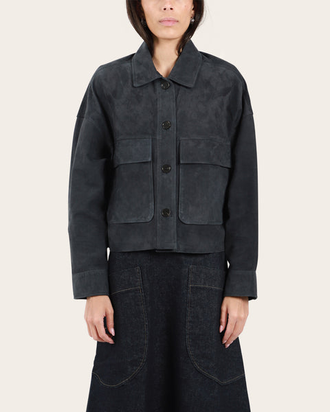 Miri Lamb Suede Jacket