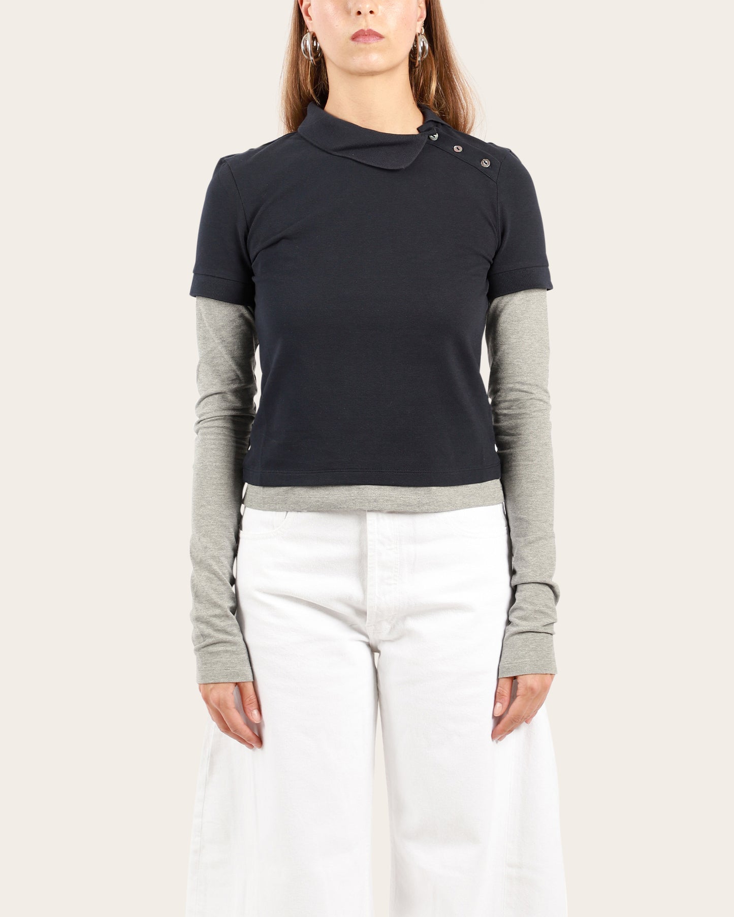 Asymmetric Polo Shirt