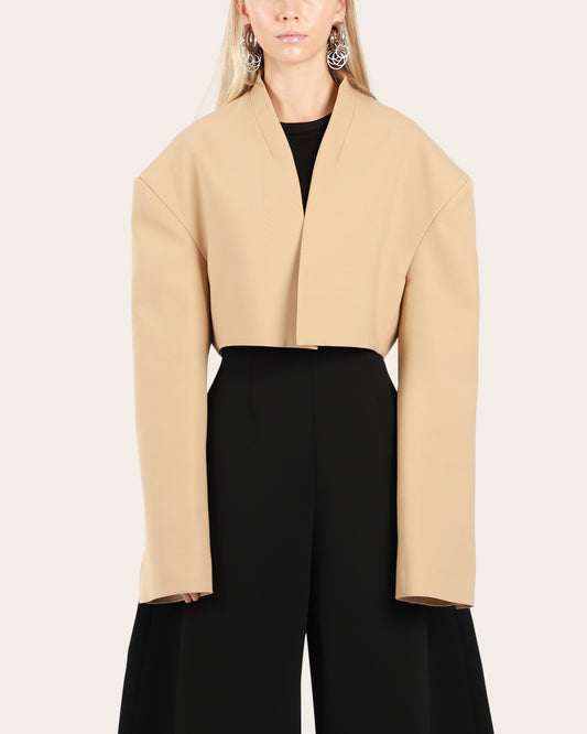 Cropped Tuxedo Jacket